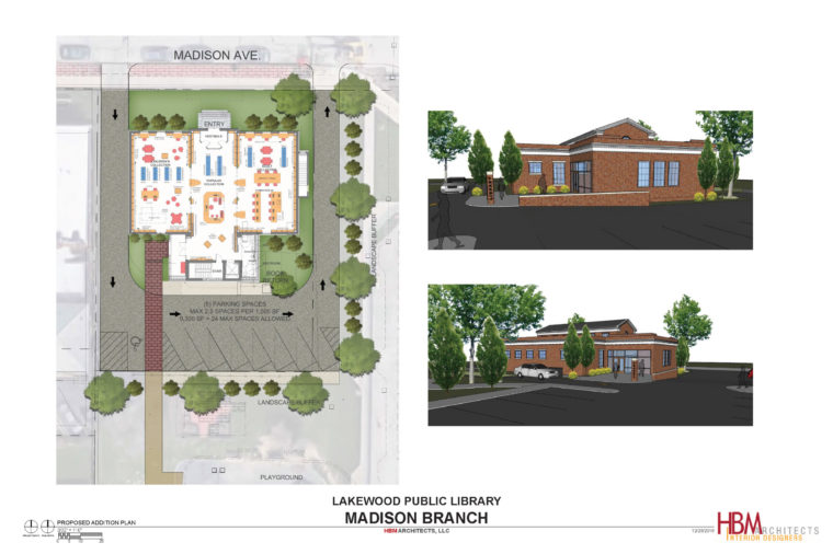 madison branch renovation revised site plan scaled