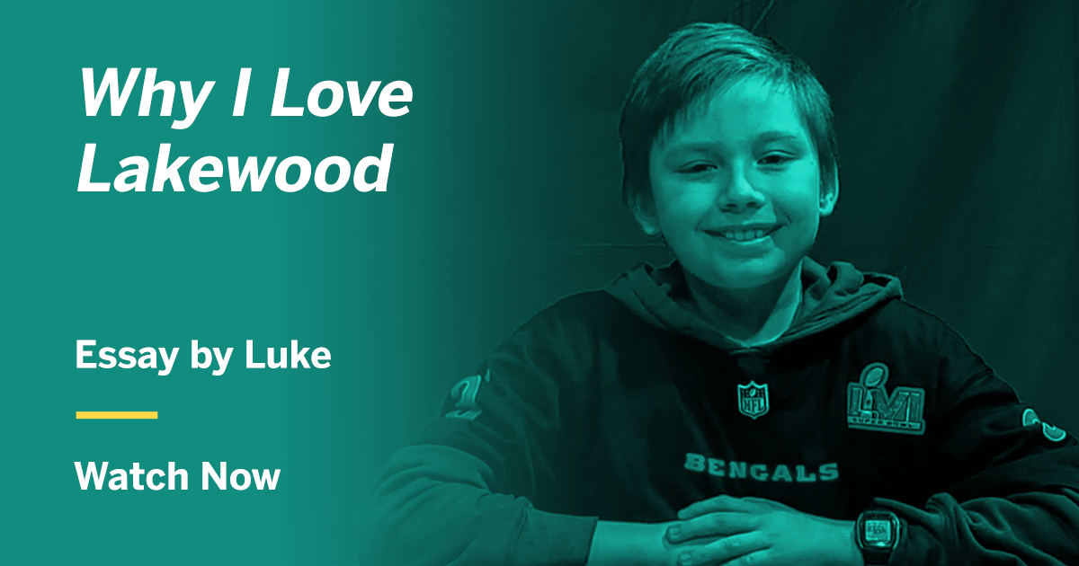 "Why I Love Lakewood" by Luke
