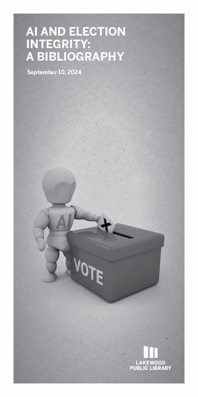 Cover art for the League of Women Voters AI and Election Integrity: A Bibliography